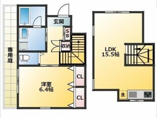 トリコ大塚Ｂ棟の物件間取画像